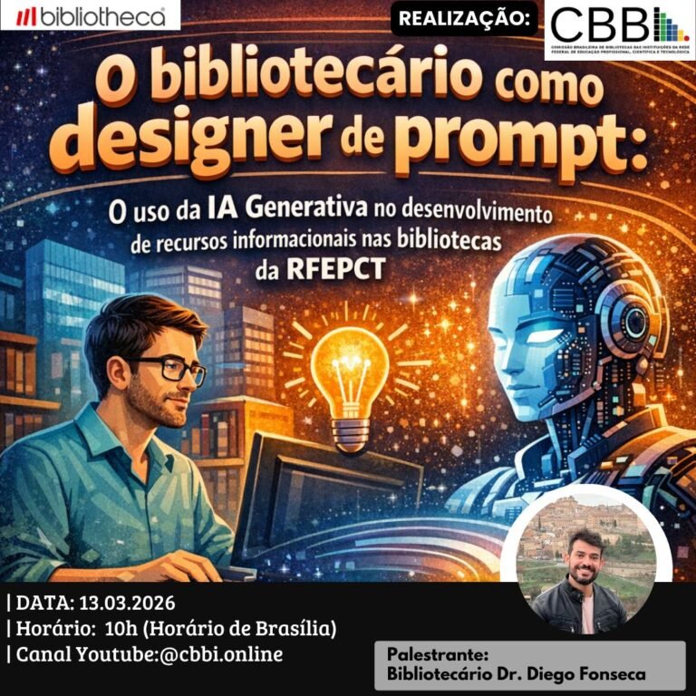 Live CBBI: O bibliotecário como designer de prompt e o uso da IA Generativa